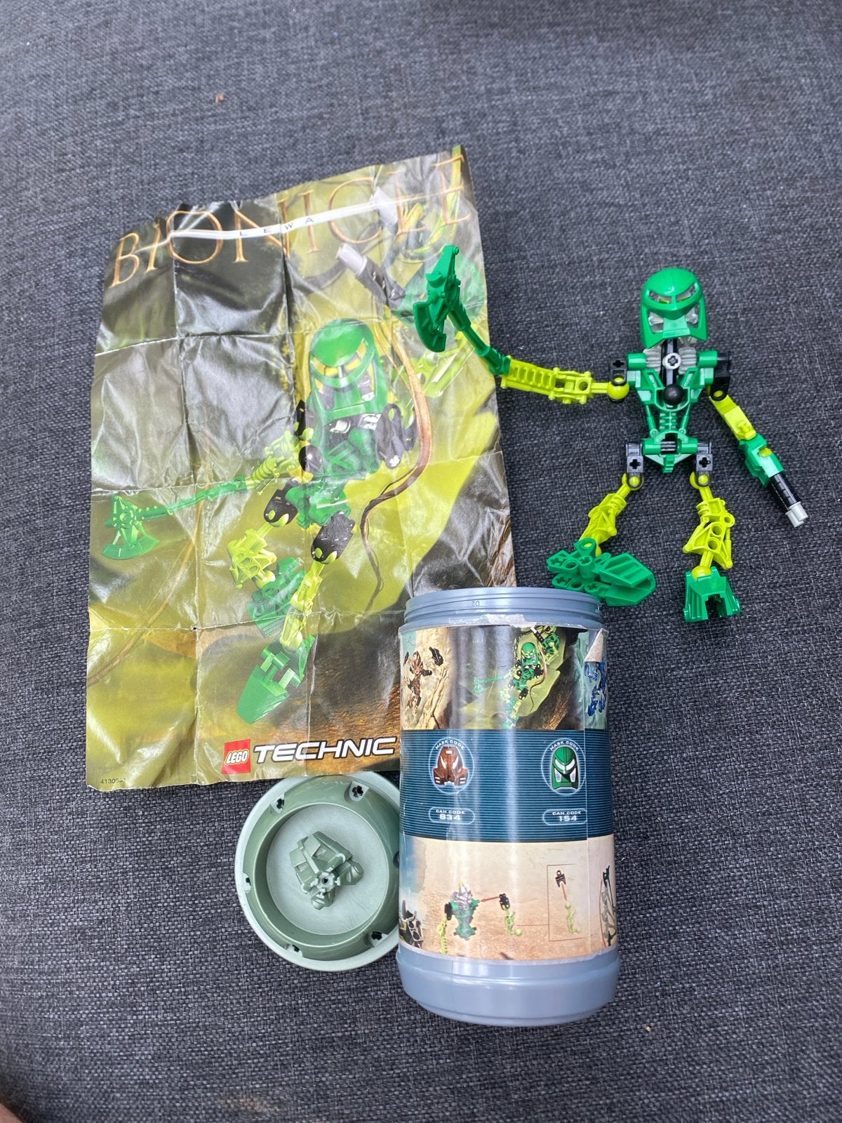 Lego Bionicle Onua Nuva met instructies en bus, Ophalen of Verzenden, Gebruikt, Overige merken