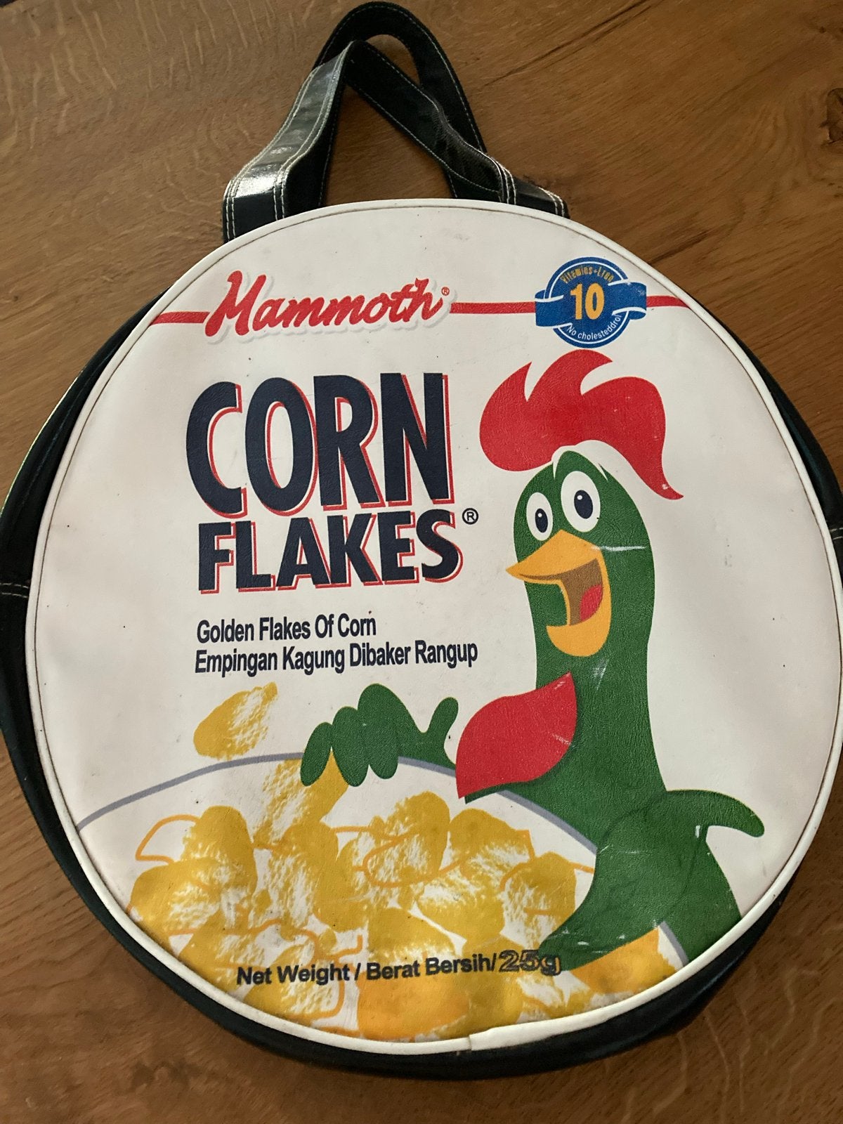 Vintage Cornflakes Schoudertas - Uniek en Retro!, Ophalen of Verzenden, Gebruikt, Zwart, Overige merken