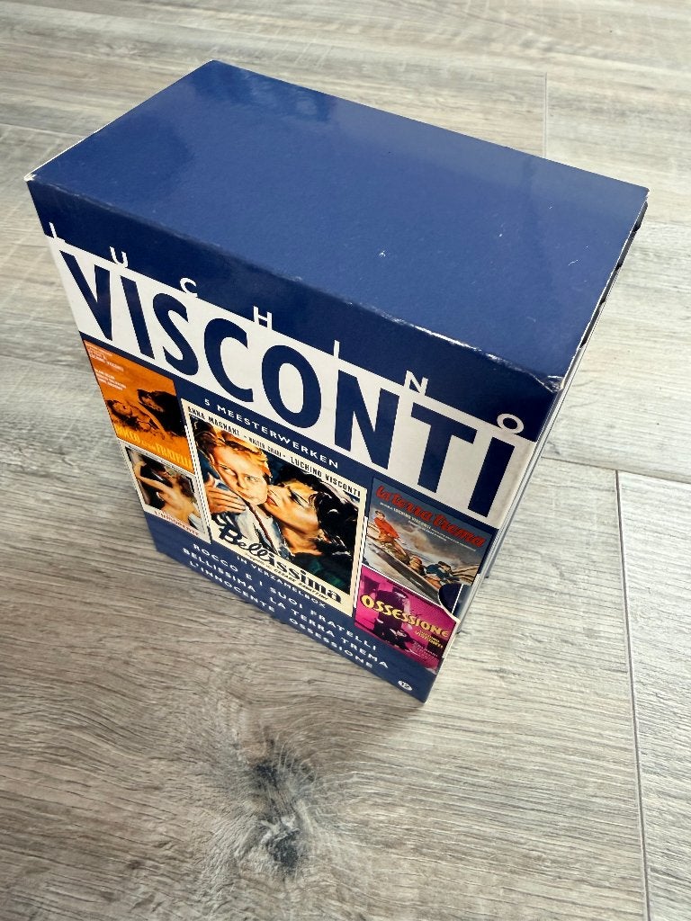 5 dvd box Luchino Visconti - arthouse Italiaans, Alle leeftijden, Ophalen of Verzenden, Zo goed als nieuw, Italië
