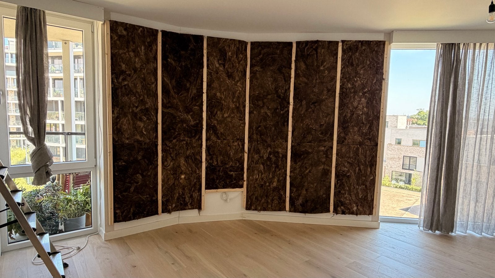 Gratis op te halen: Knauf Acoustifit glaswol geluidsisolatie, Ophalen, 4 tot 8 cm, Gebruikt, Minder dan 5 m²
