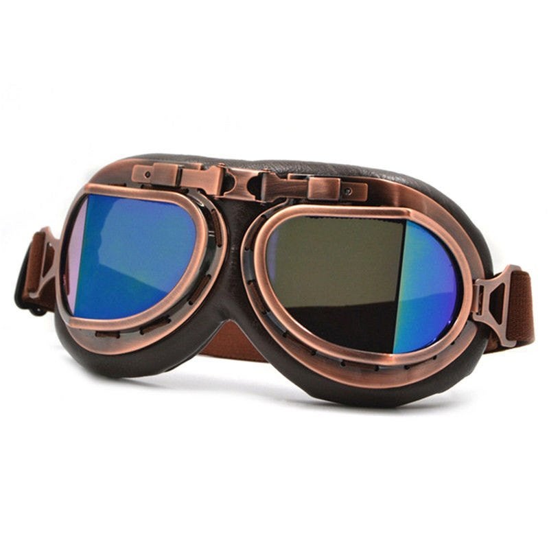 Vintage Motor Bril / Retro Steampunk Piloten Vliegen, Overige merken, Overige kleuren, Verzenden, Nieuw