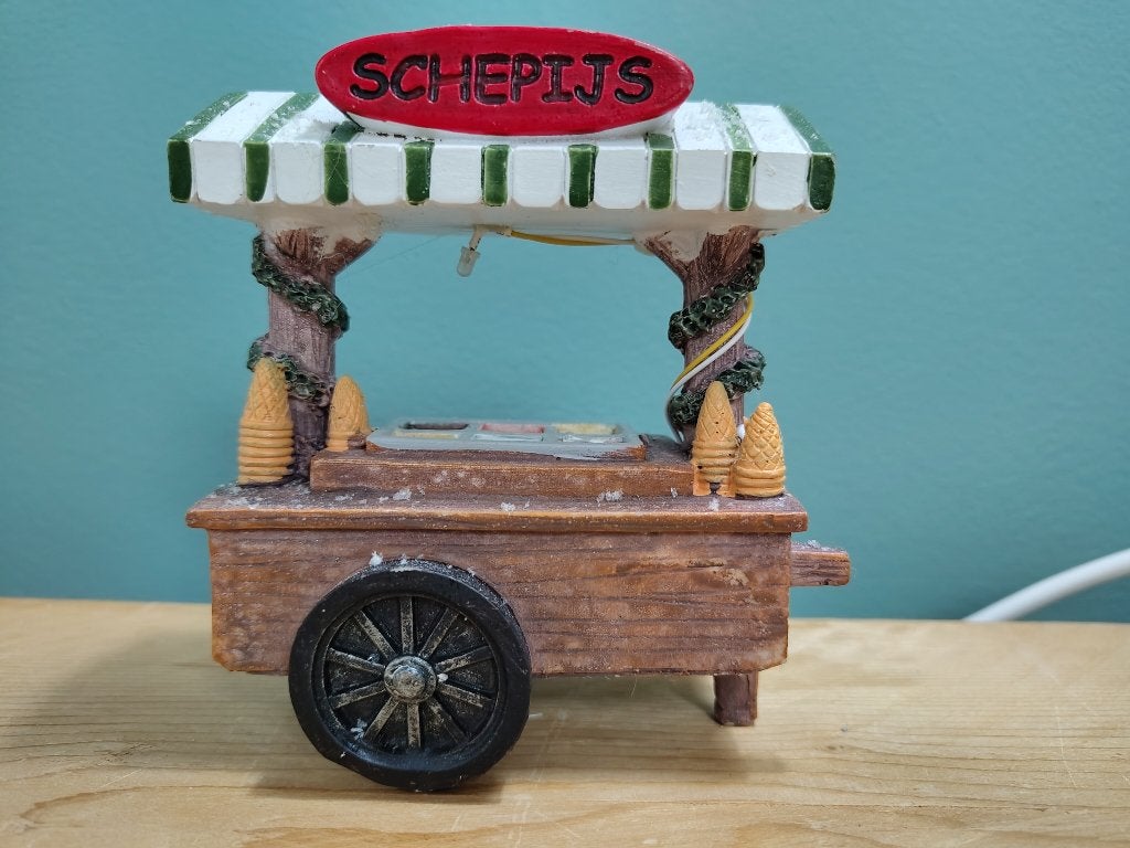 Intratuin Schepijs busje voor kerstdorp #1419342, Diversen, Ophalen of Verzenden