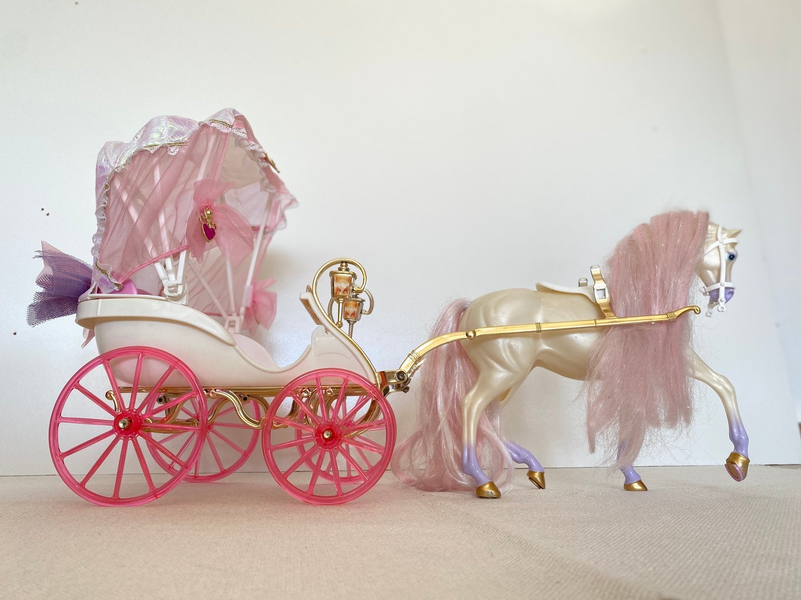 Zeldzame Vintage Barbie Magische Koets & Paard (Mattel, 1996, Ophalen of Verzenden, Zo goed als nieuw