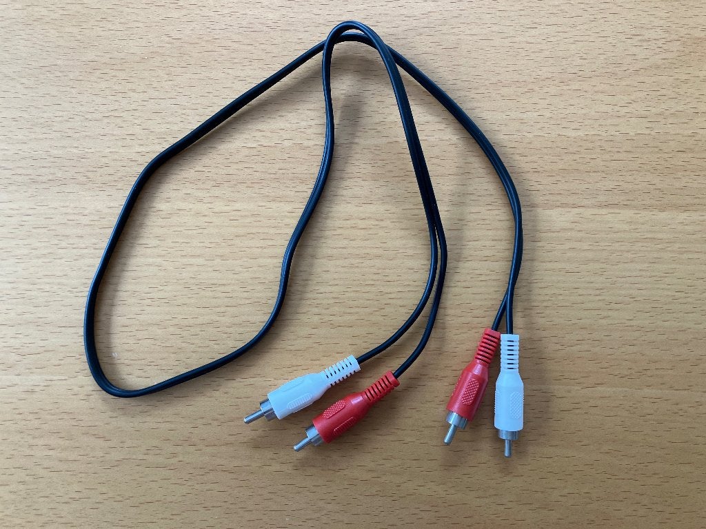 Interlink kabel met 4 Tulp male stekkers, Ophalen of Verzenden, Gebruikt, Minder dan 2 meter, Interlink-kabel