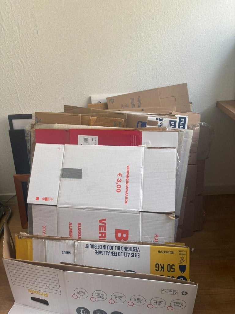 Verhuisdozen, Ophalen, 40 tot 60 cm, Opvouwbaar, 50 tot 75 cm
