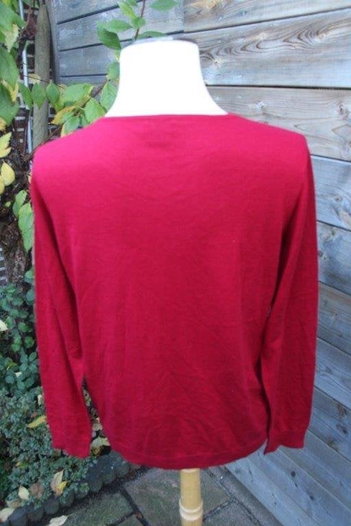 Vest donkerrood Giovane mt 42 Vaste prijs, Kleding | Dames, Maat 42/44 (L), Ophalen of Verzenden, Zo goed als nieuw, Giovane