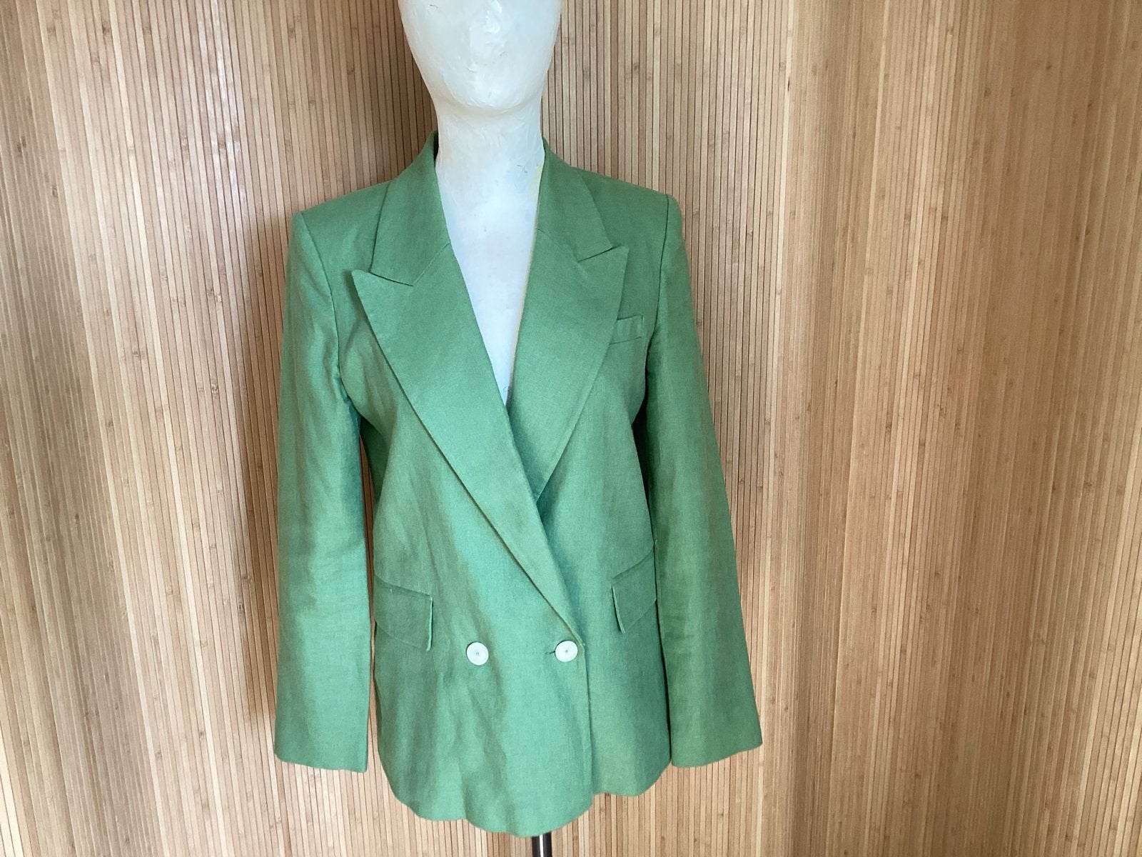 Linnen Pak (Jasje en Broek) Mango - Maat M, Kleding | Dames, Maat 38/40 (M), Kostuum of Pak, Ophalen of Verzenden, Zo goed als nieuw