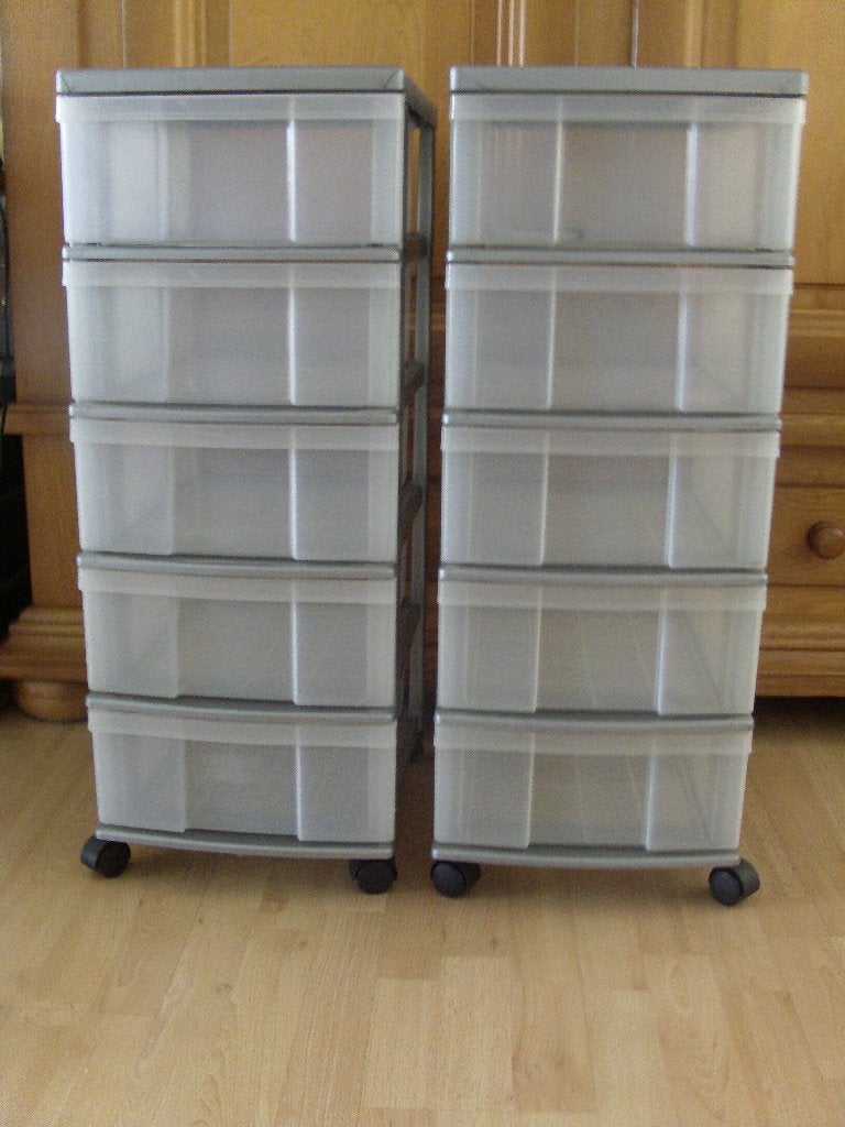 I.V.M.Verhuizing , 2x Ladenkast op wieltjes, Huis en Inrichting, Kasten | Ladekasten, Ophalen, 50 tot 100 cm, 3 of 4 laden, Minder dan 100 cm