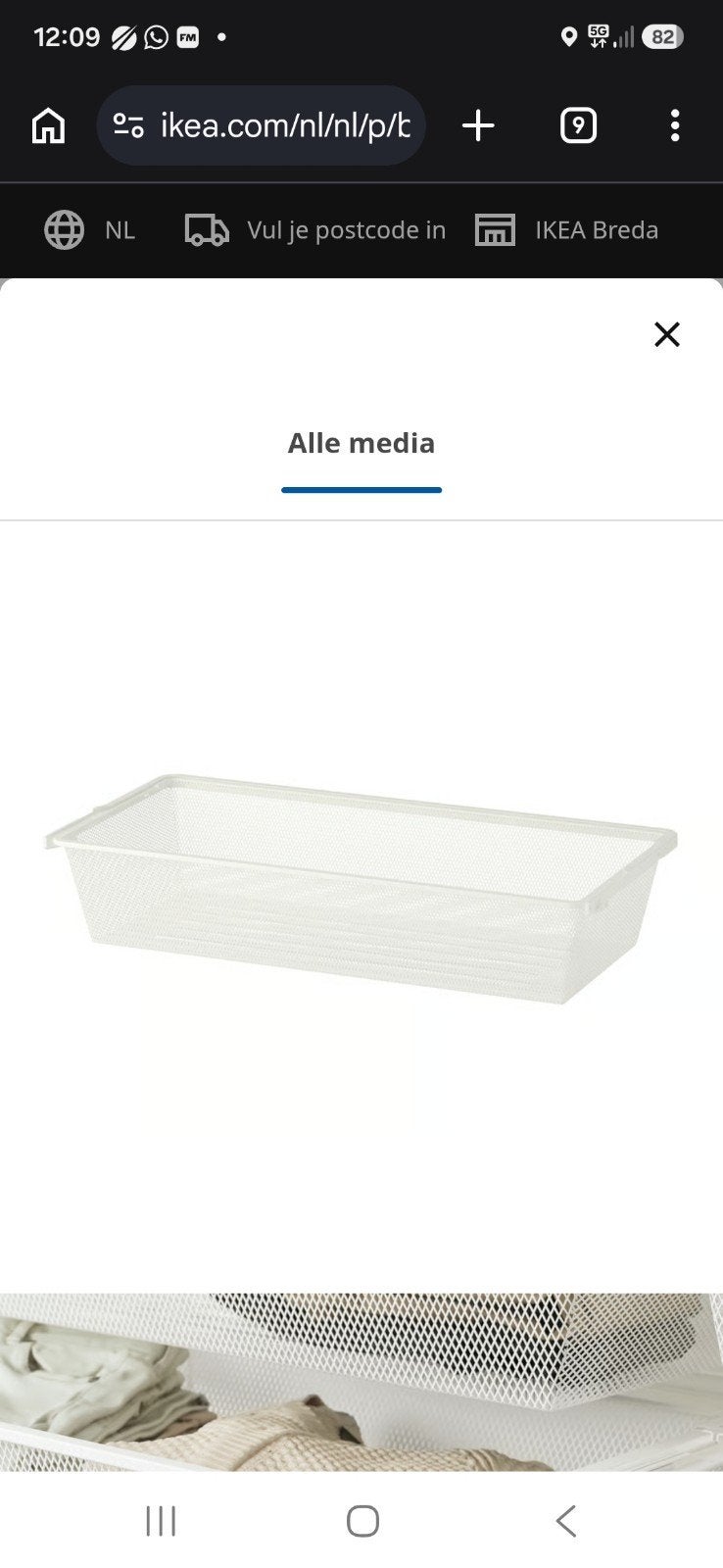 Boaxel lade voor Pax kast met geleiders, Ophalen, Nieuw, 50 tot 100 cm, Minder dan 100 cm