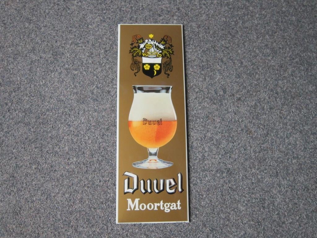 DUVEL GLACOIDE RECLAMEBORD, Verzamelen, Biermerken, Ophalen, Zo goed als nieuw, Reclamebord, Plaat of Schild, Duvel