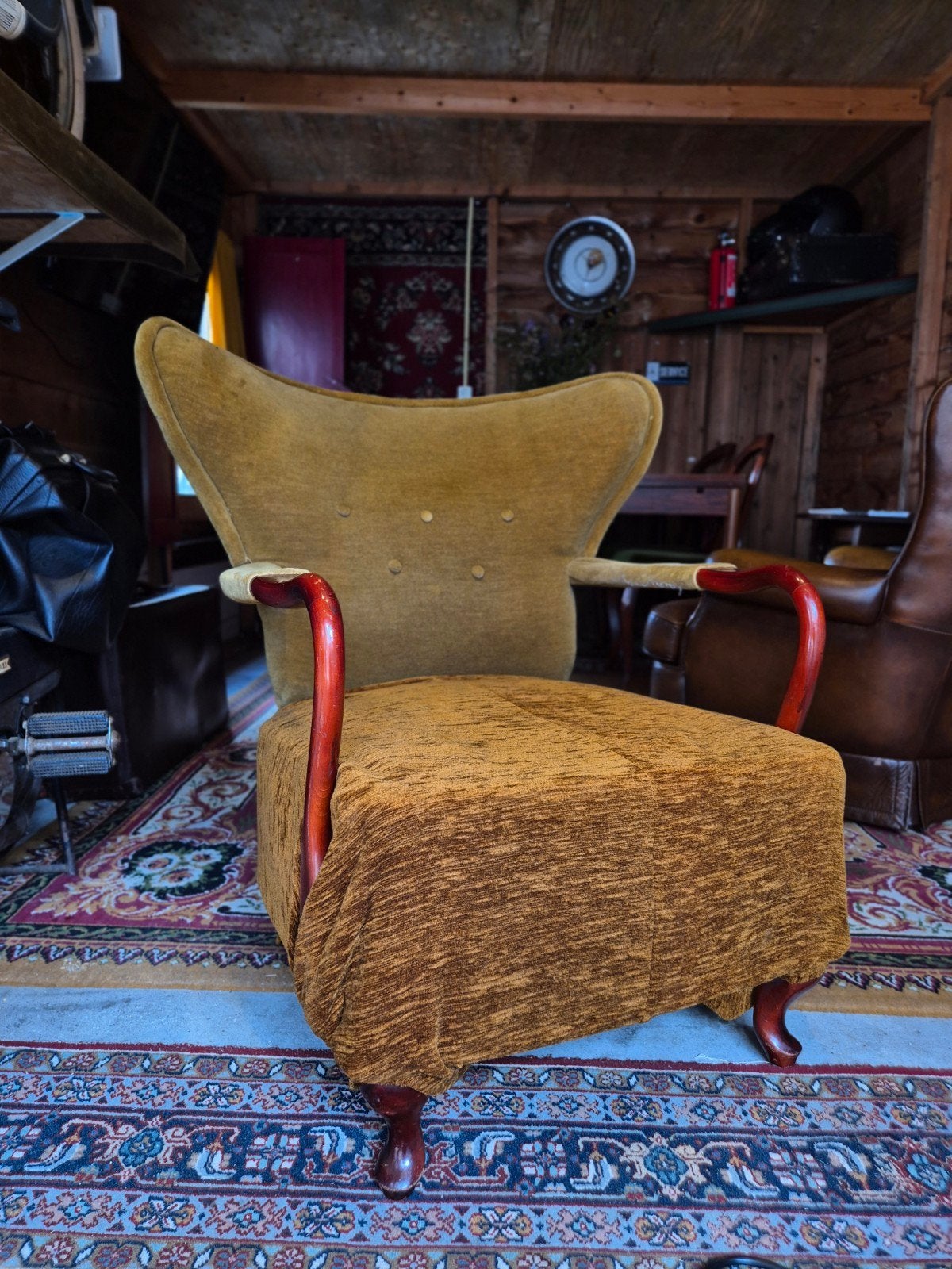 Vintage fauteuil vlinder model gratis, Ophalen, Gebruikt, 75 tot 100 cm, 50 tot 75 cm