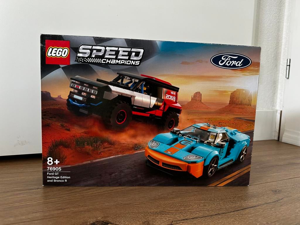 Lego 76905 Speed Champions Ford GT & Ford Broco R, Lego, Zo goed als nieuw, Complete set, Speed Champions