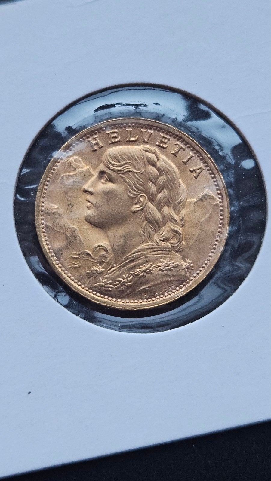 gouden 20 francs 1935 swiss, Postzegels en Munten, Munten | Europa | Euromunten, Ophalen of Verzenden, Frankrijk, Overige waardes