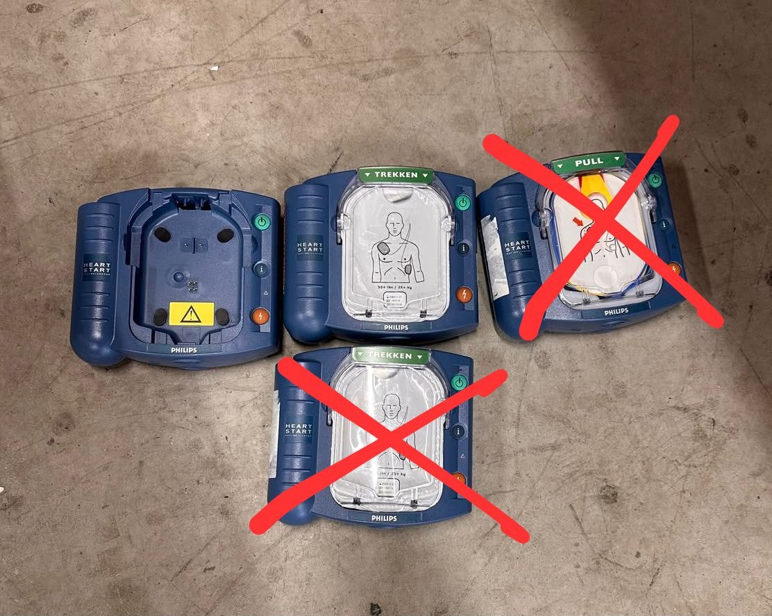 Aed defibrilator Philips, Ophalen of Verzenden, Gebruikt