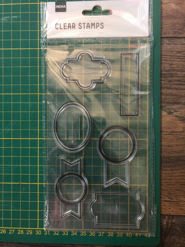 Stempelset Labels | HEMA | Clear stamps, Hobby en Vrije tijd, Stempelen, Ophalen of Verzenden, Nieuw, Clearstamp