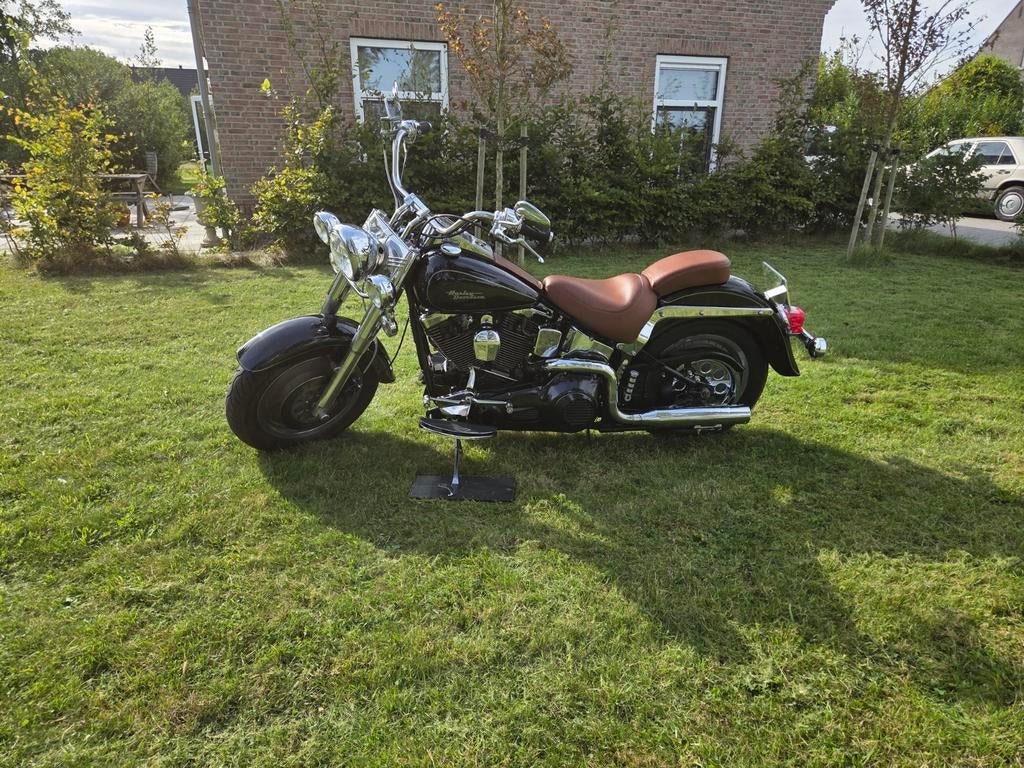 Totaal gerestaureerde harley FLSTF fatboy uit 1992, 2 cilinders, 1340 cc, Chopper, Particulier