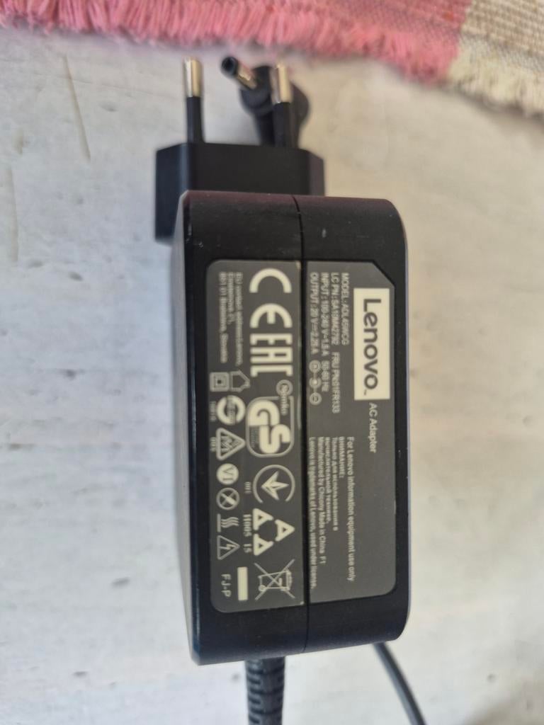 Lenovo AC Adapter Oplader (ADLX45NCC3A), Ophalen of Verzenden, Zo goed als nieuw, Lenovo