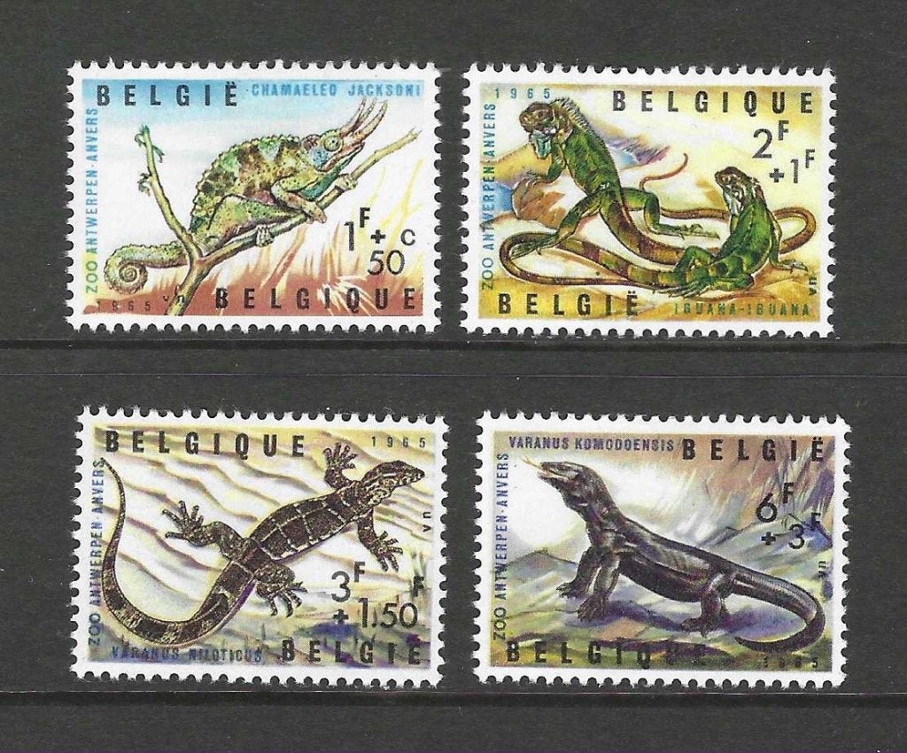Belgie 1401-1404 reptielen salamander serie 1965 postfris, Verzenden, Postfris, Dier of Natuur