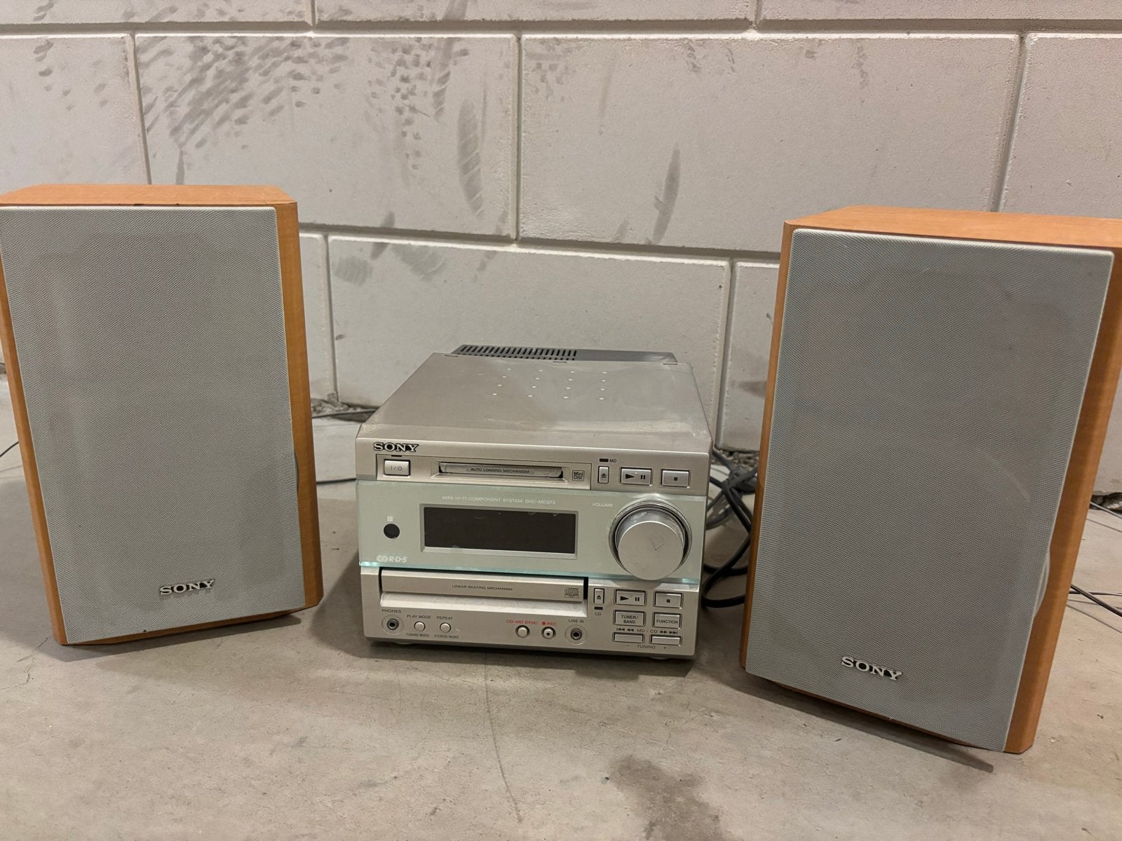 Sony DHC-MD373 Microset met MD-speler en CD-speler, Ophalen, Gebruikt, Microset, Sony