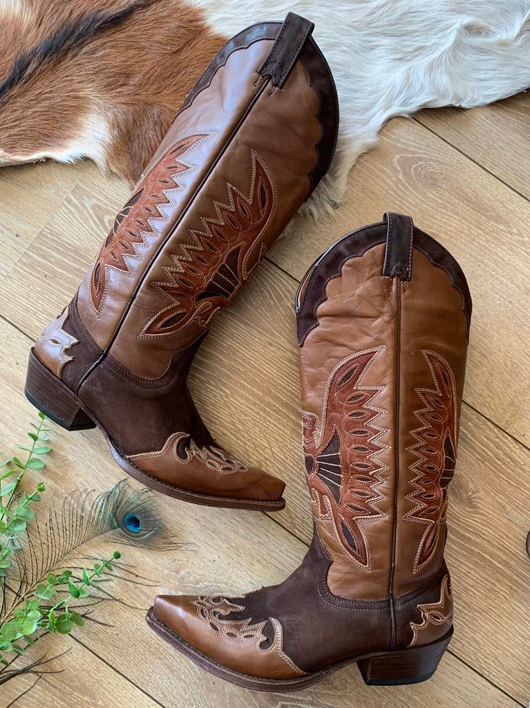 Buffalo hoge cowboylaarzen 38 western boots laarzen, Hoge laarzen, -, Ophalen of Verzenden, Zo goed als nieuw