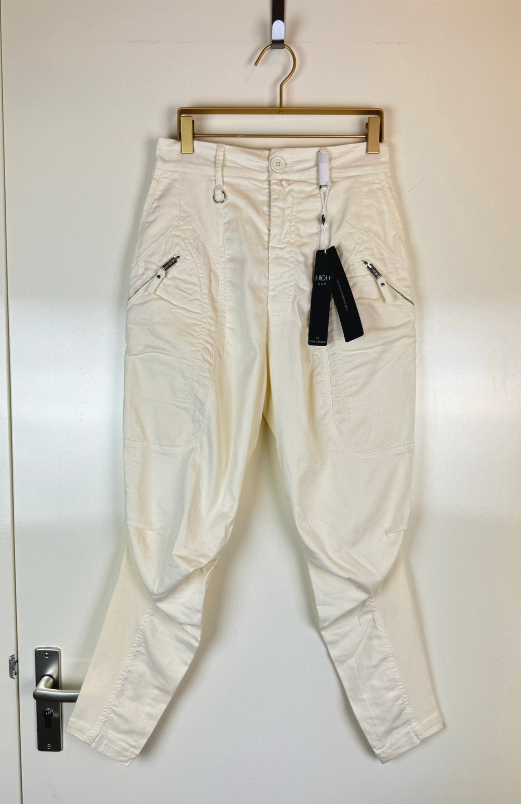 HIGH USE Avant Garde Nieuw Broek Pants Jeans Lyocel Trousers, Kleding | Dames, Beige, Nieuw, Ophalen of Verzenden, Maat 34 (XS) of kleiner