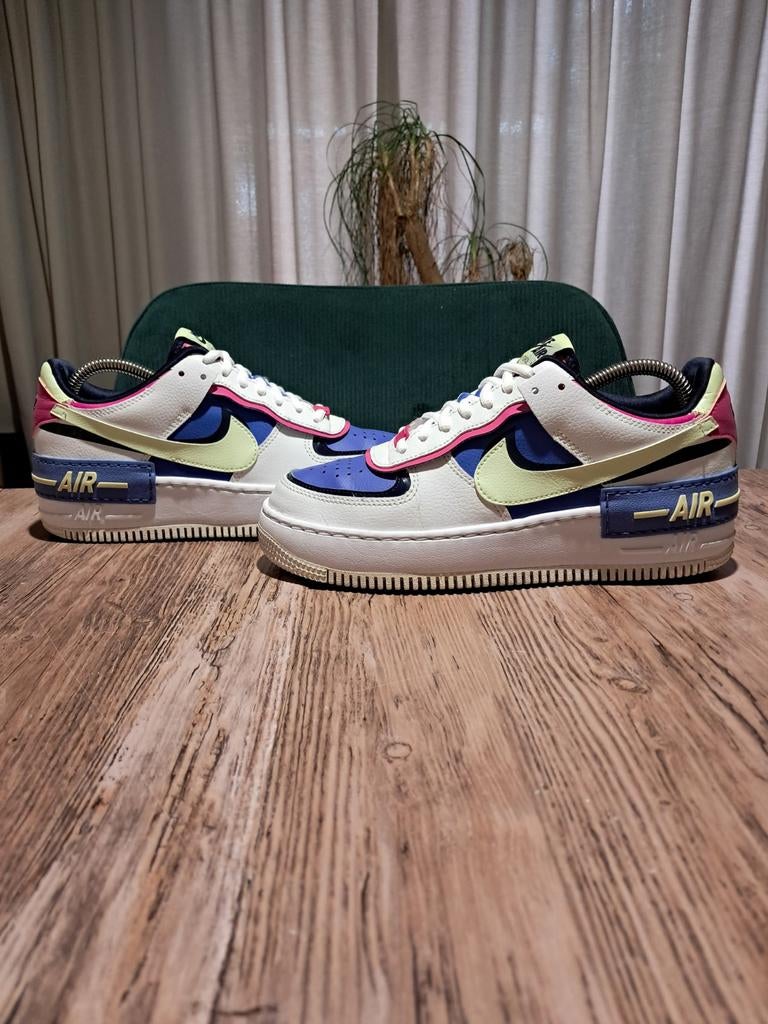 Nike Air Force 1 Shadow 'Sapphire' Size 39, Wit, Nike, Ophalen of Verzenden, Sneakers of Gympen