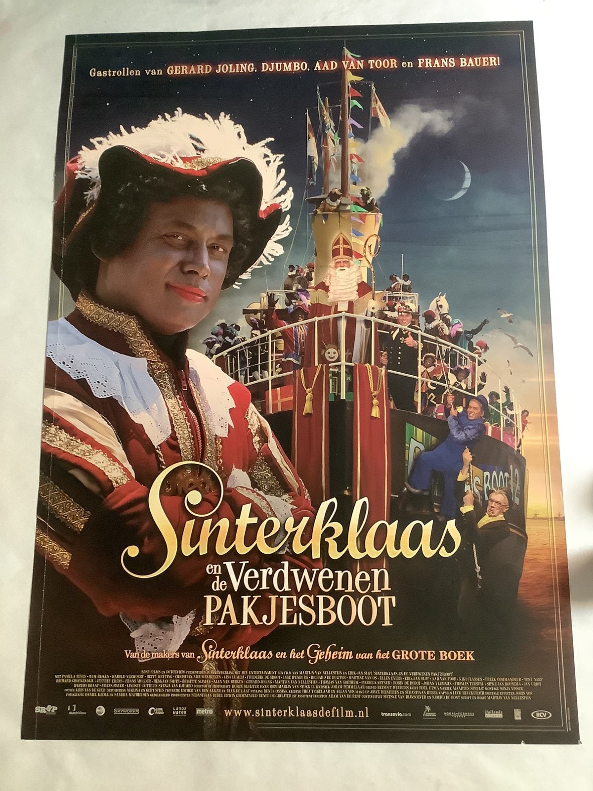 SINTERKLAAS   FILMPOSTER   70-100   USED, Verzamelen, Ophalen of Verzenden, Zo goed als nieuw, Deurposter of groter, Film en Tv