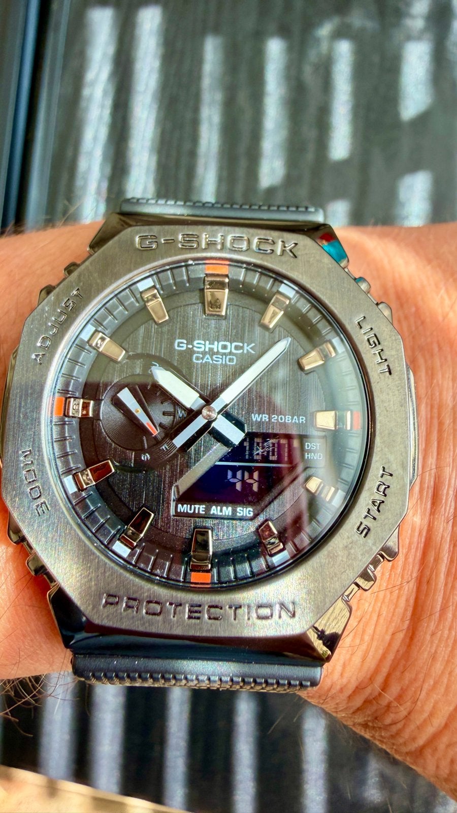 Nieuwe Casio G-Shock GM-B2100 Full metal black/gunmetal, Casio, Staal, Polshorloge, Nieuw
