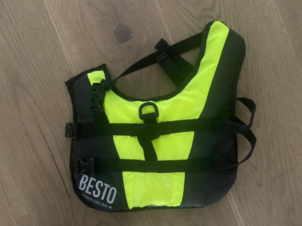 BESTO hondenzwemvest reddingsvest XS, Dieren en Toebehoren, Ophalen of Verzenden, Zo goed als nieuw, Hondenjas