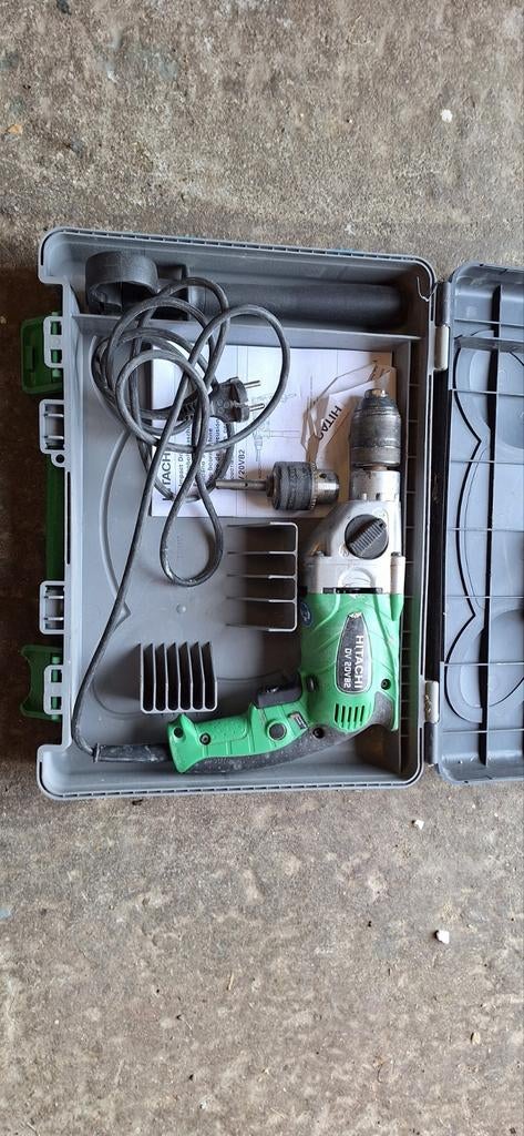 Twee Hitachi Boor-/Schroefmachines DV20VB2, Ophalen of Verzenden, Gebruikt, Boor- en Schroefmachine, Variabele snelheid
