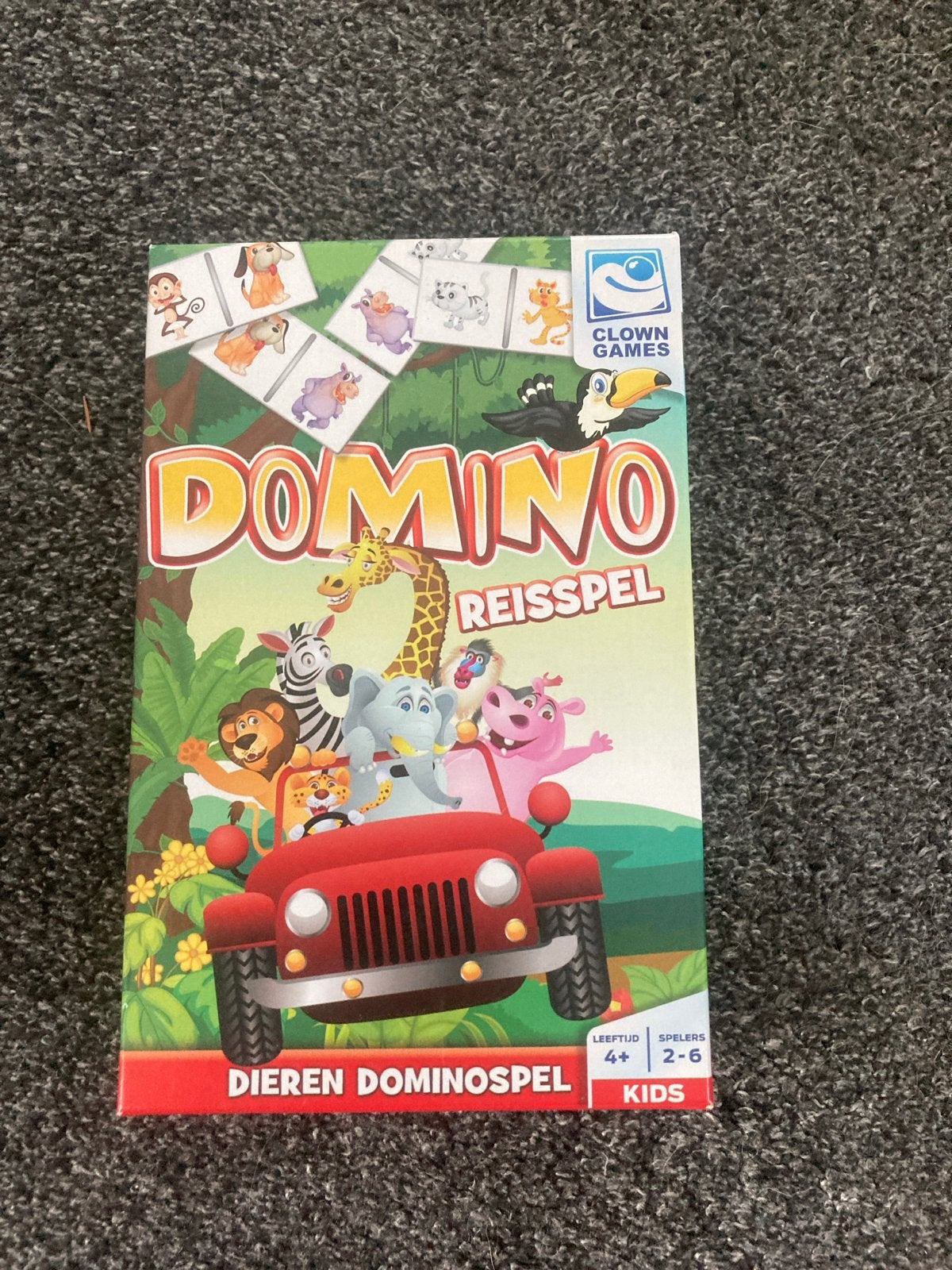 Domino Reisspel Dieren, Een of twee spelers, Ophalen of Verzenden, Gebruikt, Reisspel