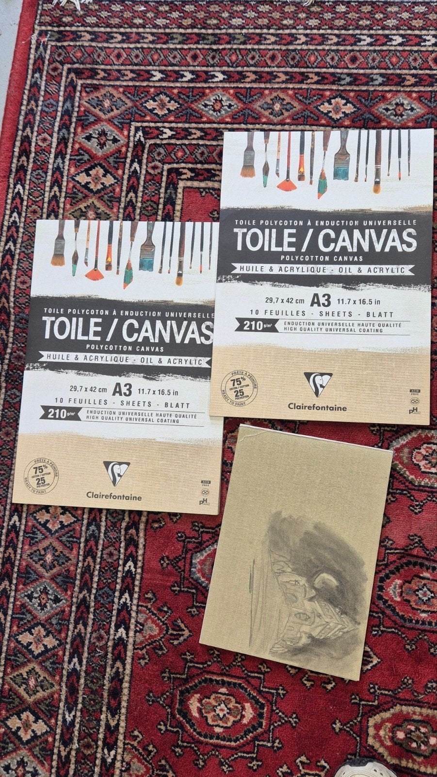 Schildersdoek op blok Toile Canvas voor Acryl en Olieverf, Hobby en Vrije tijd, Ophalen of Verzenden, Zo goed als nieuw