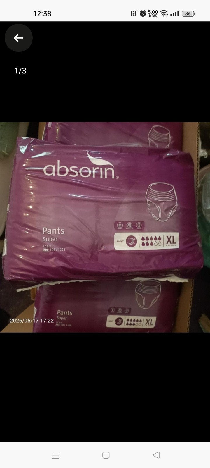 Gezocht:Absorin Pants Super Xl of XXl, Ophalen