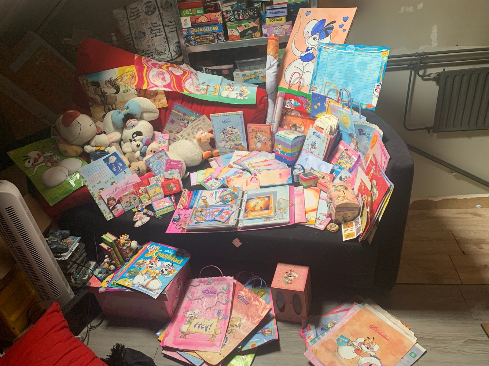 Grote Diddl verzameling: knuffels, papier, pennen en meer, Ophalen, Diddl, Gebruikt, Knuffel