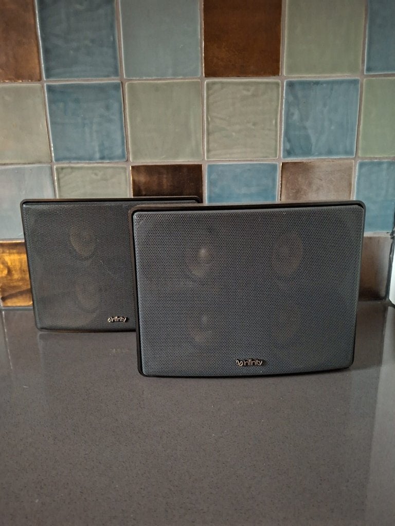 Speakers Infinity Quadrapole surround QPS - 1, Audio, Tv en Foto, Luidsprekers, Overige merken, Inclusief muurbeugels, Refurbished