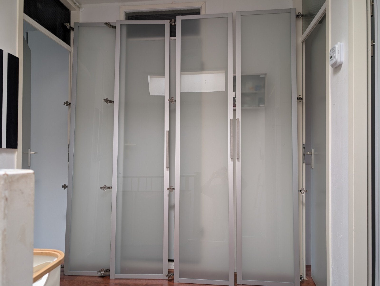 IKEA PAX kast deuren (melkglas), Ophalen, Gebruikt, 50 tot 100 cm, 200 cm of meer
