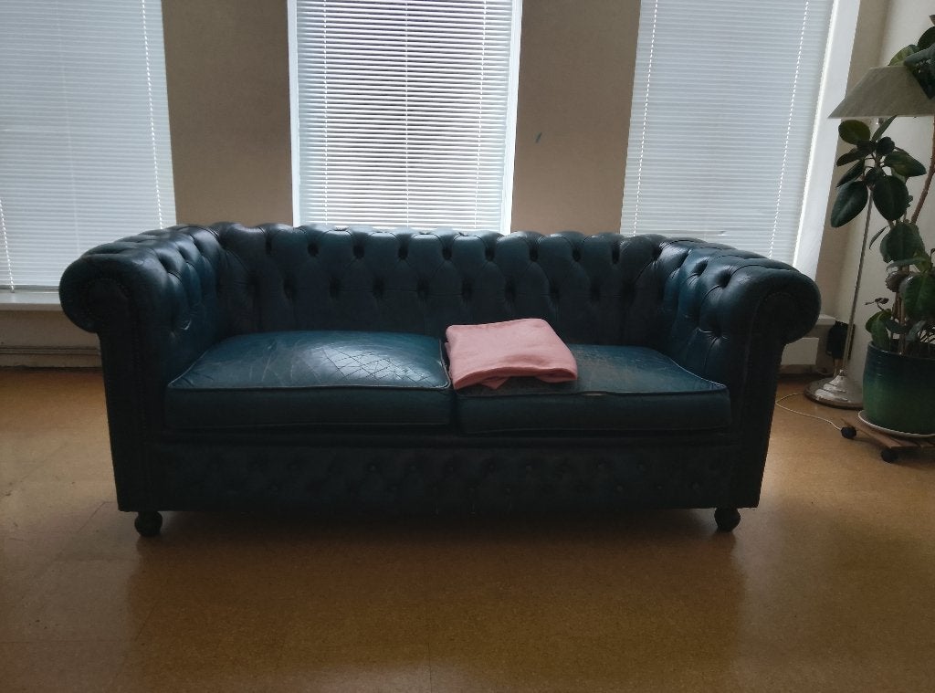 Chesterfield, Ophalen, Gebruikt, Driepersoons, 75 tot 100 cm