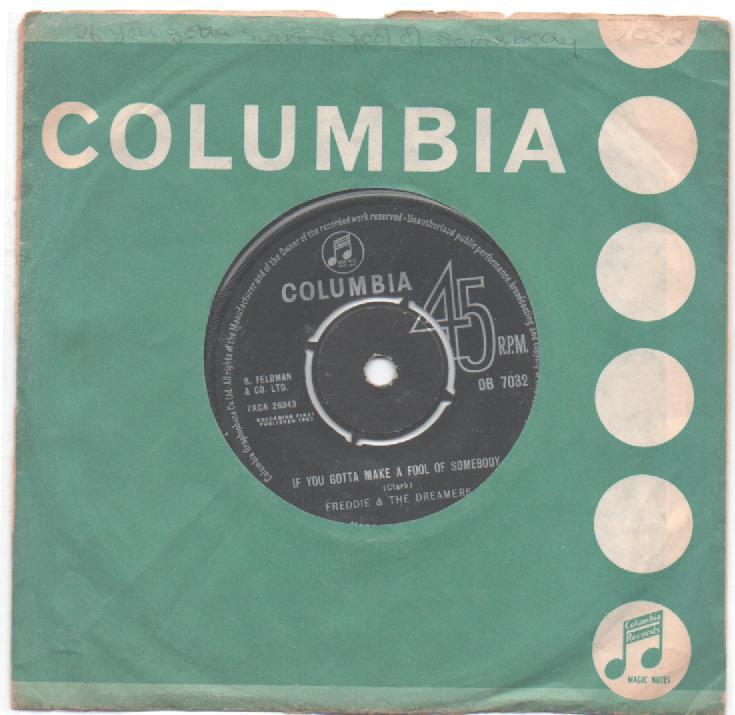 Freddie & the Dreamers- Feel so Blue/ If you gotta make