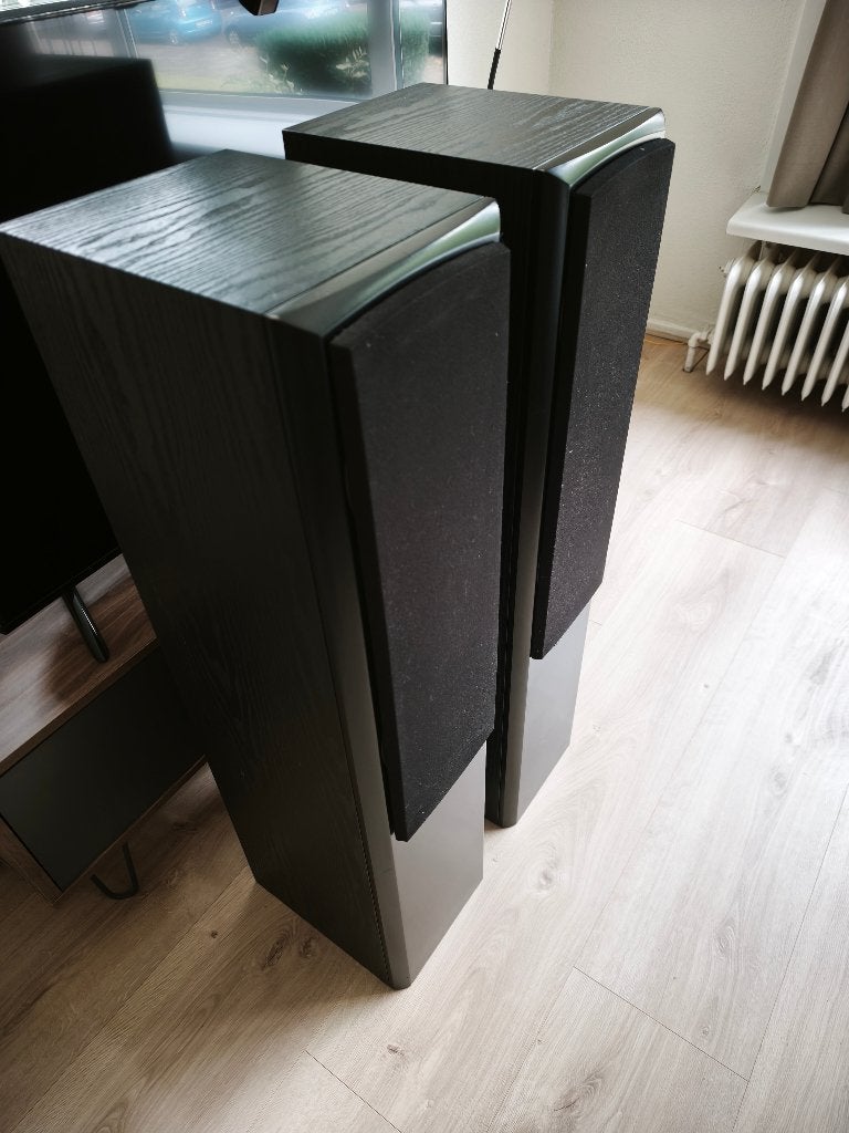 Mooie Magnat Vector 55 luidsprekers - 160/250W, Vloerstaande luidspreker, Basreflex, Magnat, Zo goed als nieuw