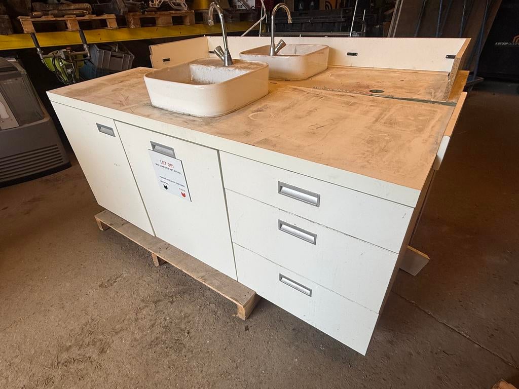 Keuken blok blokje 180cm breed, Huis en Inrichting, Ophalen of Verzenden, Zo goed als nieuw, Enkelwandige keuken