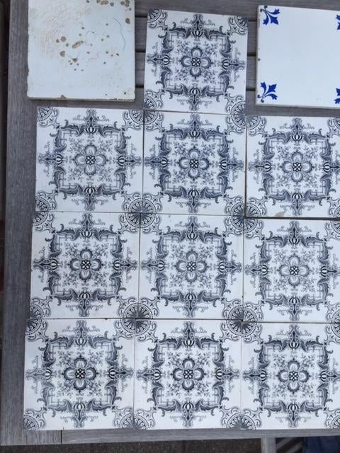 verzameling prachtige Engelse antieke tegels, Antiek en Kunst, Ophalen of Verzenden