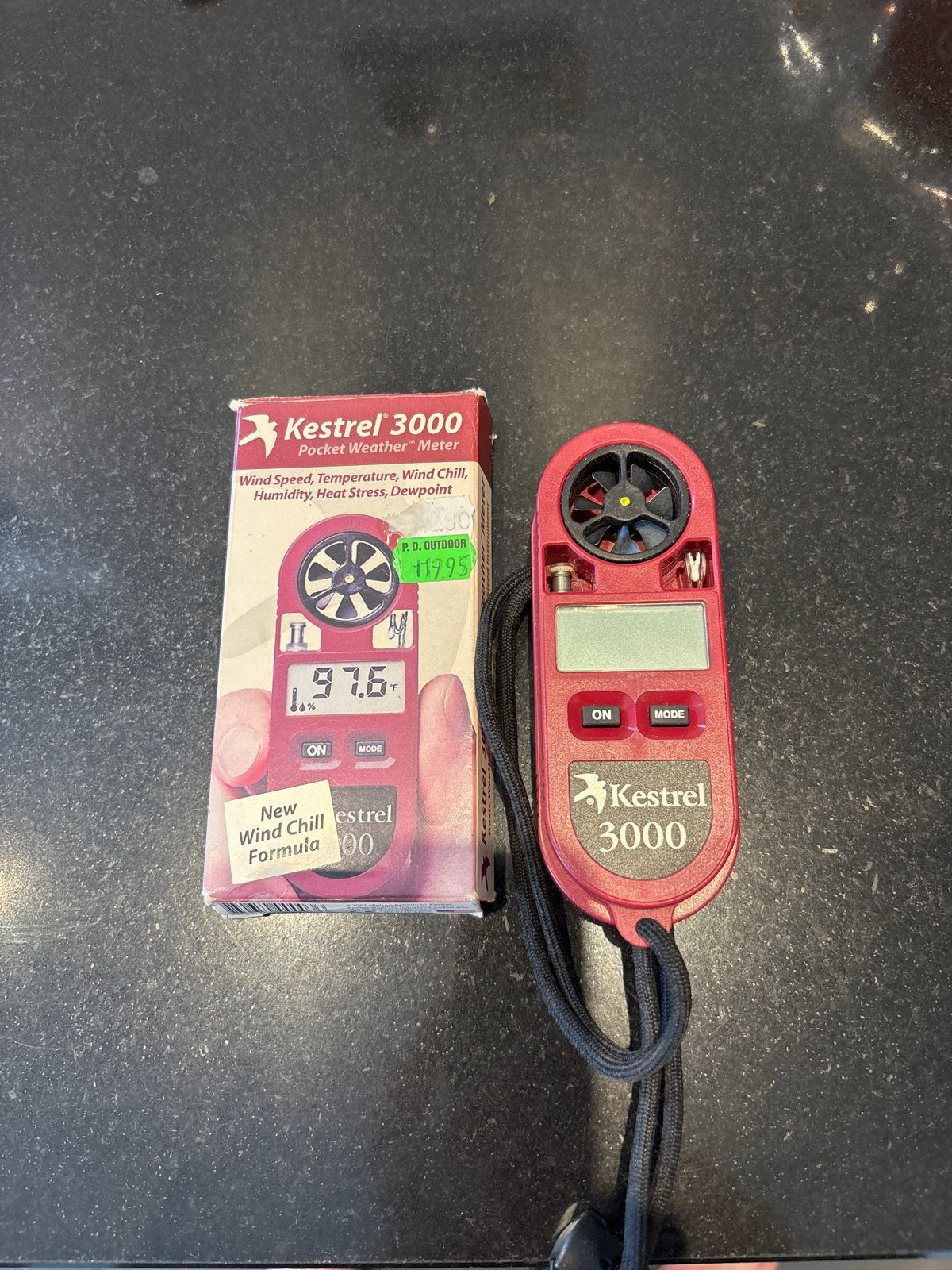Kestrel 3000 Mobiele Weer / Windmeter, Ophalen of Verzenden, Gebruikt