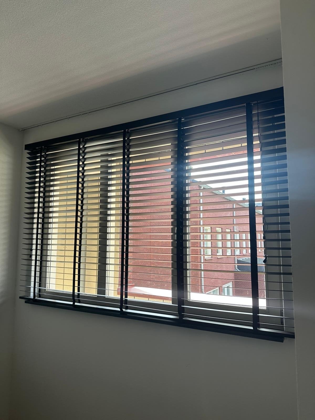 Zwarte Jaloezie 140x133 cm, Huis en Inrichting, Ophalen, Gebruikt, Zwart, Jaloezie