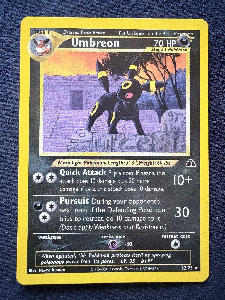 Umbreon - Neo Discovery 32/75 - Mint, Ophalen of Verzenden, Nieuw