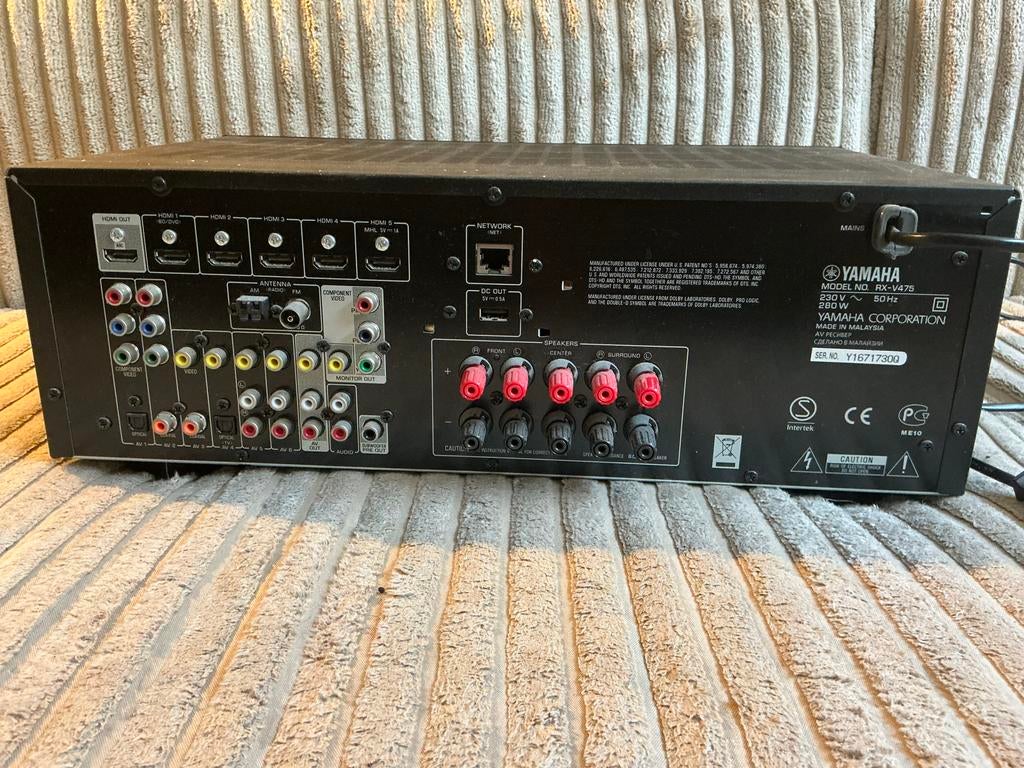 Yamaha RX-V475 Natural Sound AV Receiver, Gebruikt, Yamaha, Ophalen of Verzenden, 60 tot 120 watt