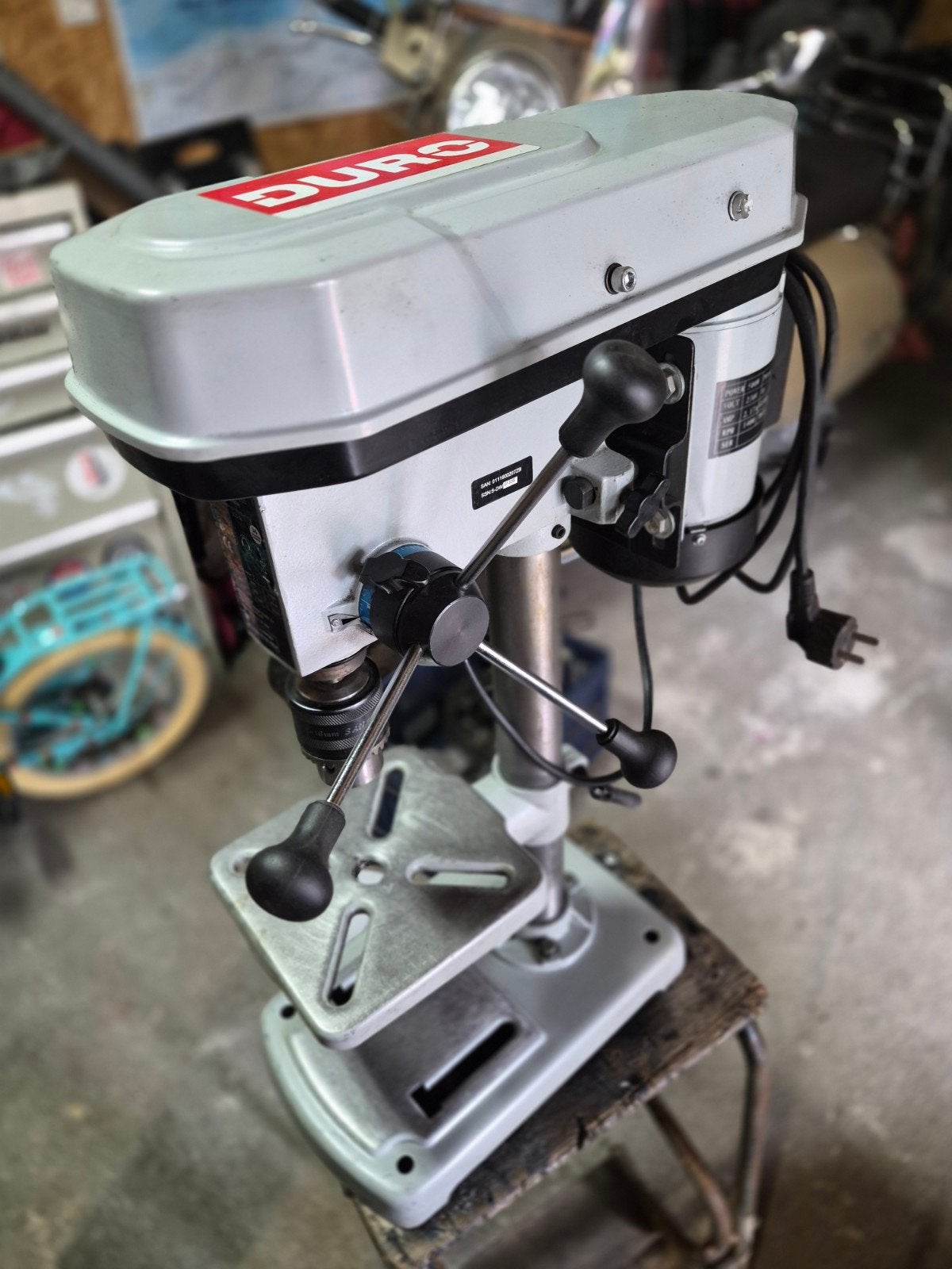 DURO Tafelboormachine ZJ4116QM / 8260 - 500W, Doe-het-zelf en Verbouw, Gereedschap | Boormachines, Ophalen, Gebruikt