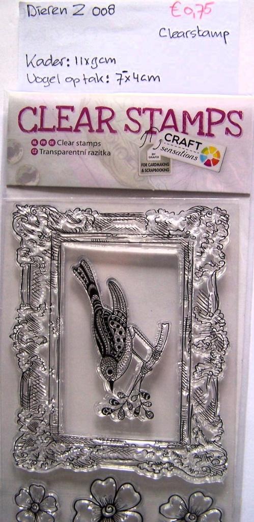 Dieren Z 008 Clearstamp, Hobby en Vrije tijd, Ophalen of Verzenden, Nieuw, Clearstamp