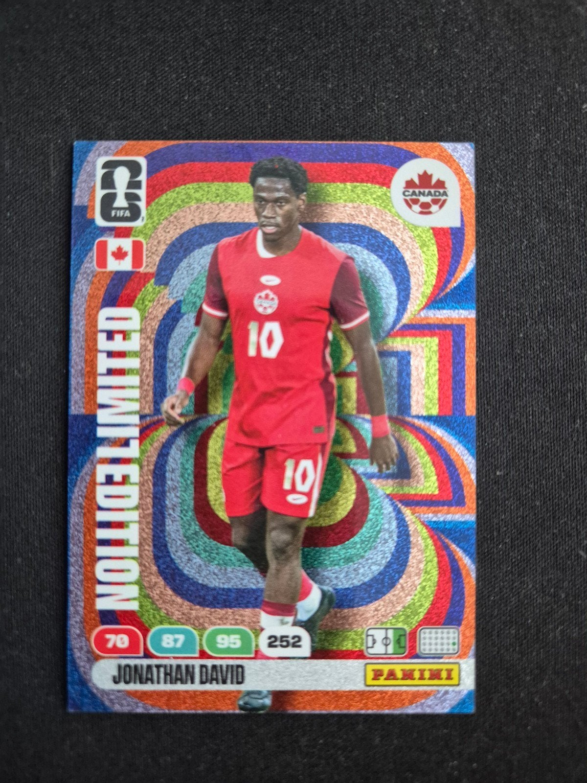 Panini FIFA World Cup 2026 Jonathan David Limited Edition, Ophalen, Zo goed als nieuw, Overige sporten, Spelerskaart
