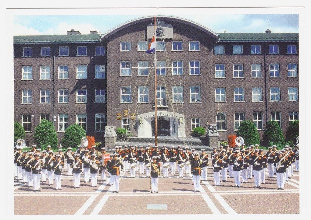 Ansichtkaart Marinierskapel met Van Ghentkazerne, Verzenden, 1980 tot heden, Ongelopen, Zuid-Holland