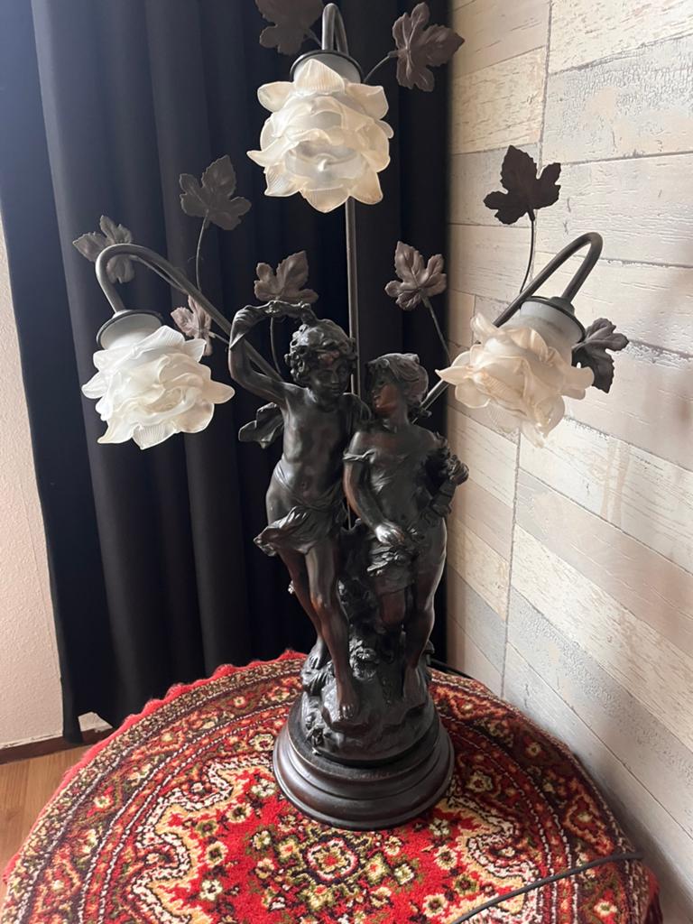 Art nouveau lamp Young lovers, Ophalen